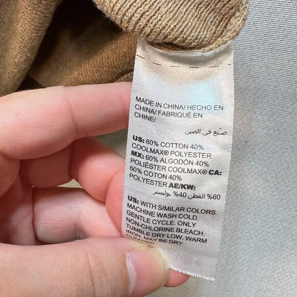 Chico's Women's Coolmax Turtleneck Pullover Sweater Knit Long Sleeve Size 1 Tan - Picture 4 of 11